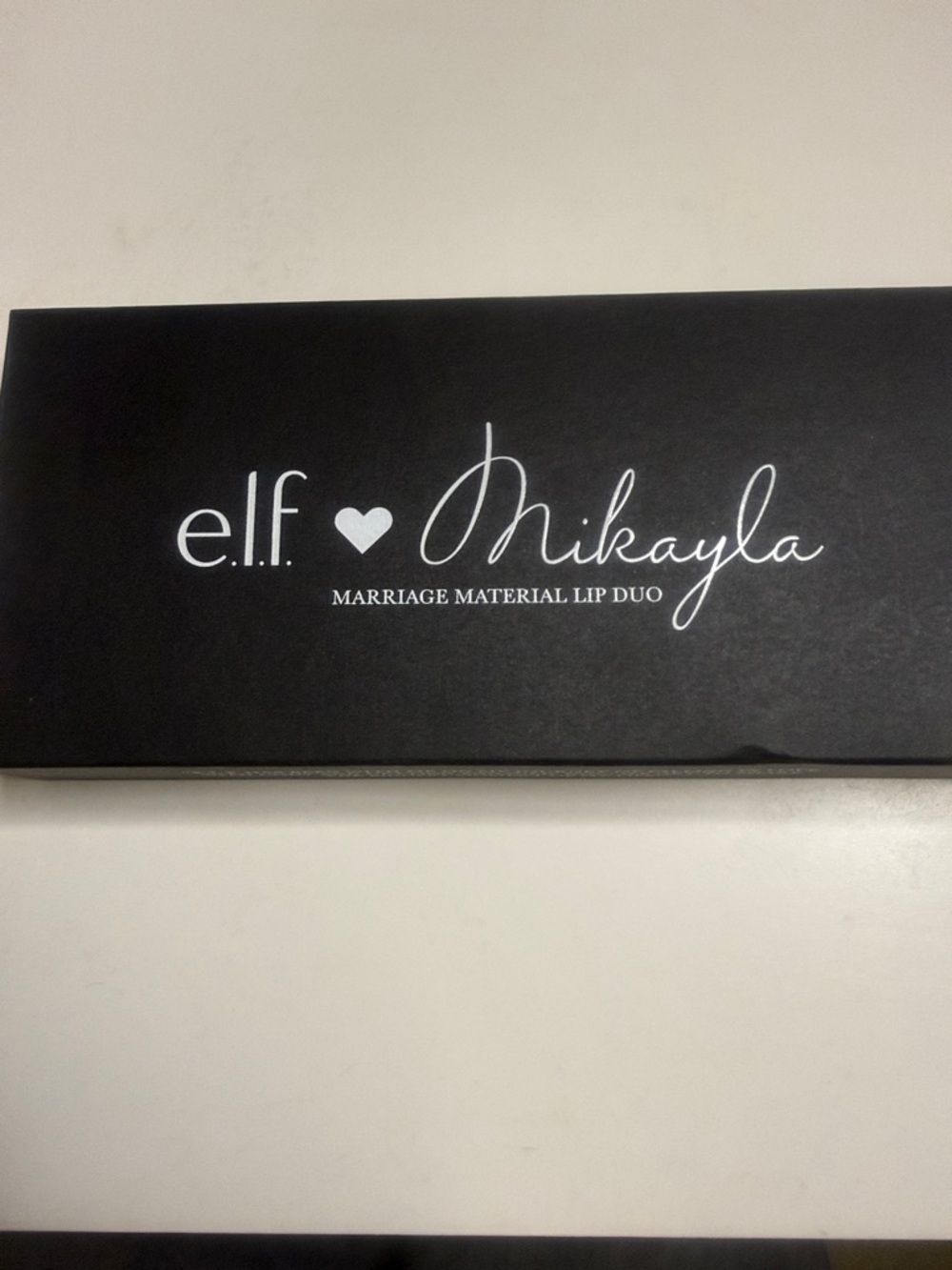 e.l.f. Mikayla Marriage Material Lip Duo - Black & White Packaging